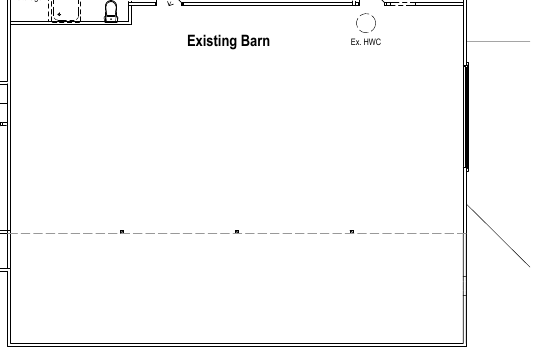 Floor plan of the barn warehouse